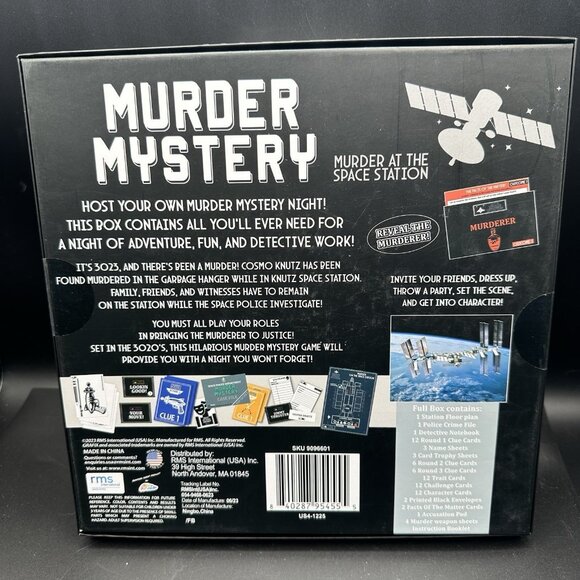 Host Your Own Murder Mystery Party Game Murder At The Space Station New In Box - Picture 2 of 8